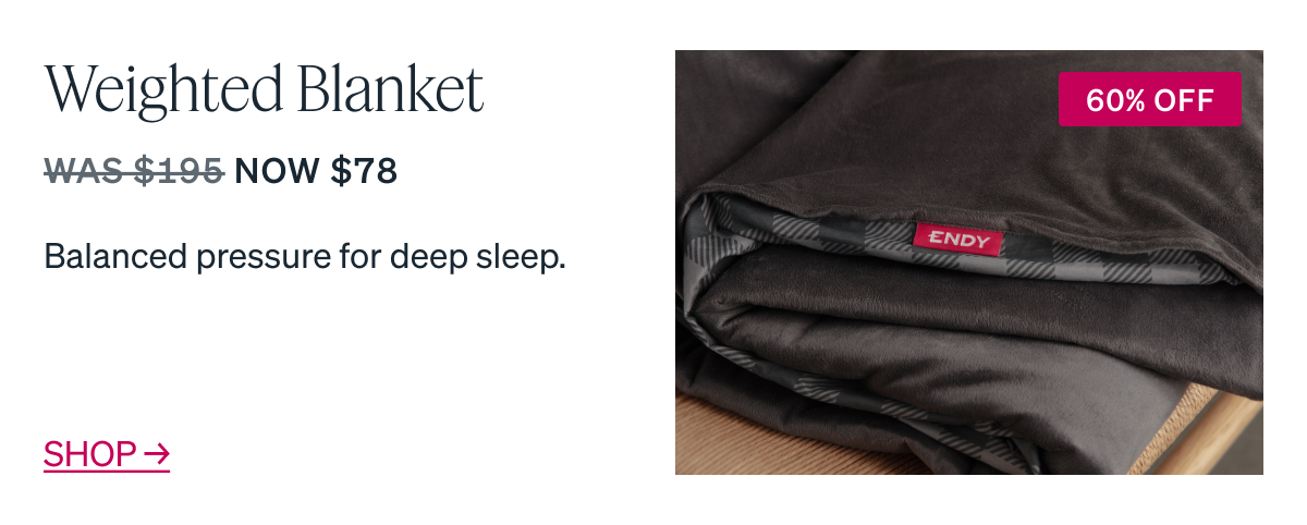 Weighted Blanket Balanced pressure for deep sleep. WAS $195 NOW $78