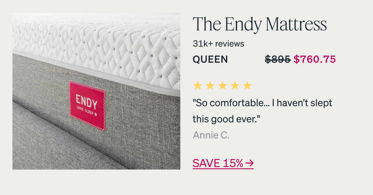 The Endy  Mattress | 31k+ reviews QUEEN