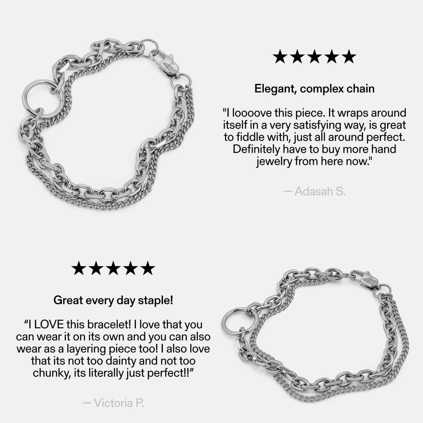 Elegant, complex chain 