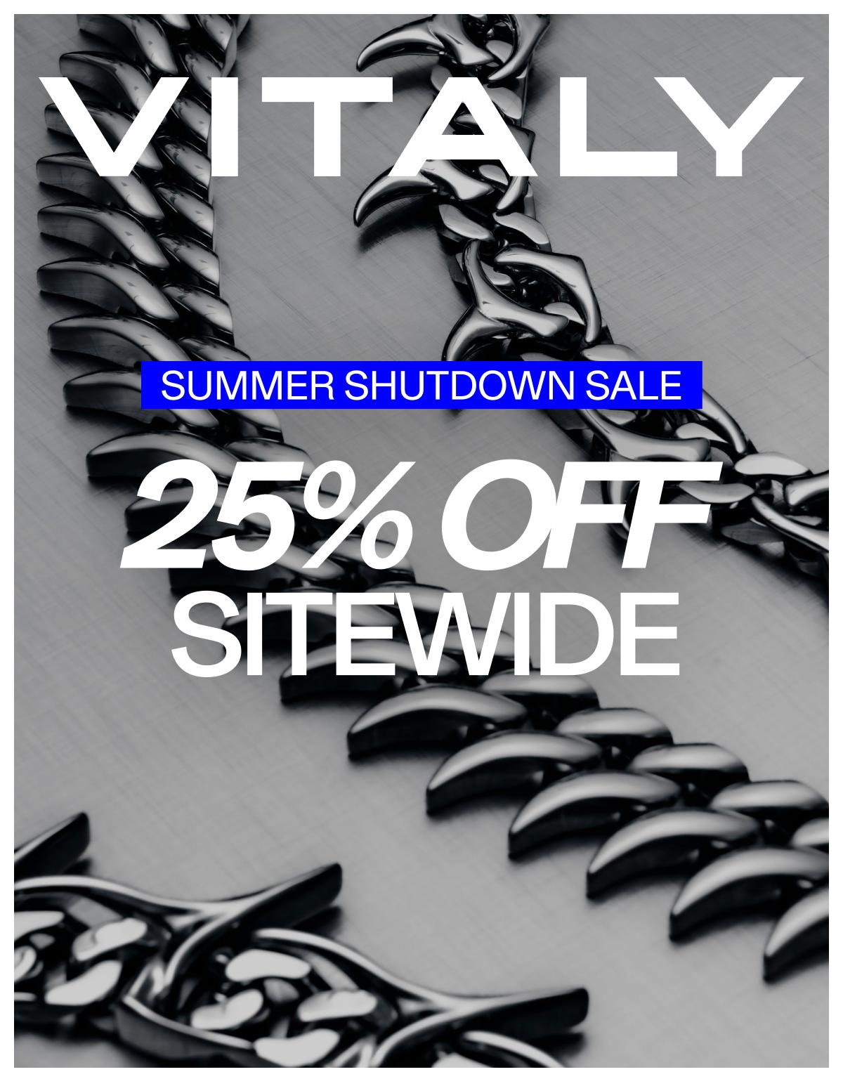 25% OFF SITEWIDE
