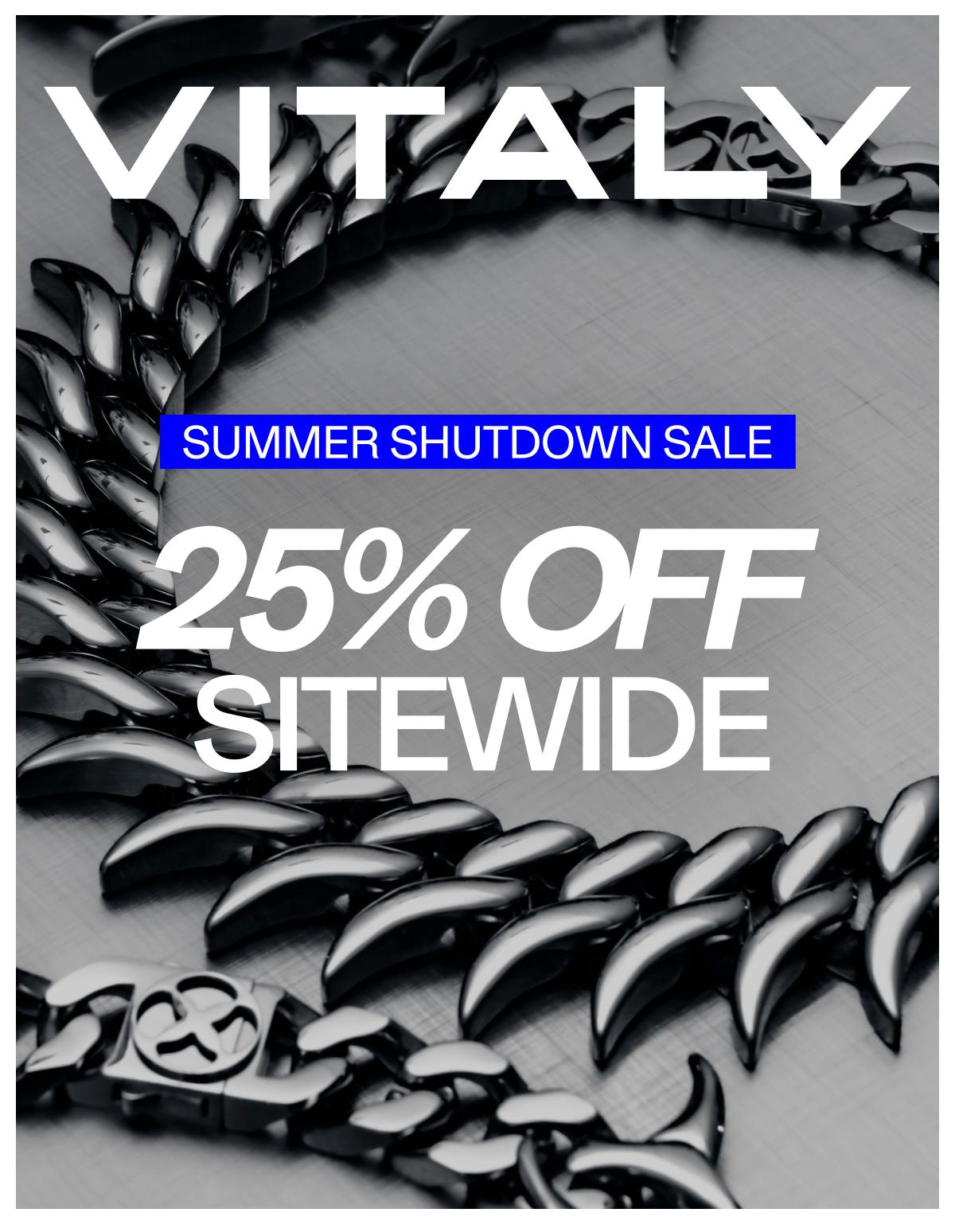 25% OFF Sitewide