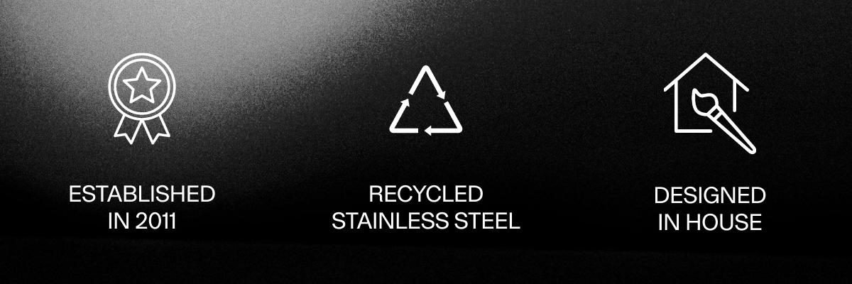 Vitaly | Made for the future with recycled stainless steel.
