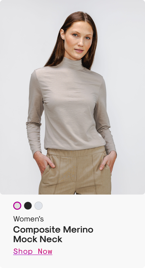 Women’s Composite Merino Mock Neck