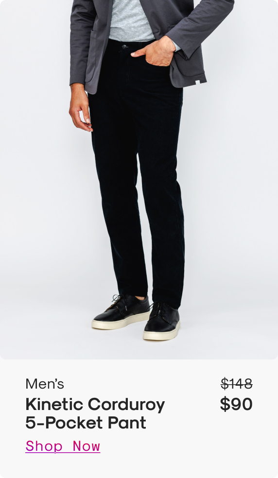 Men’s Kinetic Corduroy 5-Pocket Pant