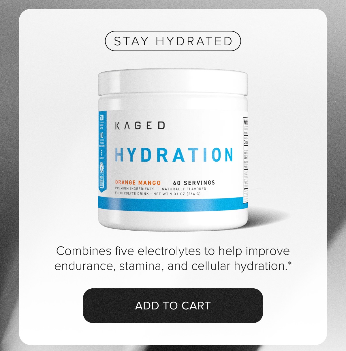 Stay Hydrated