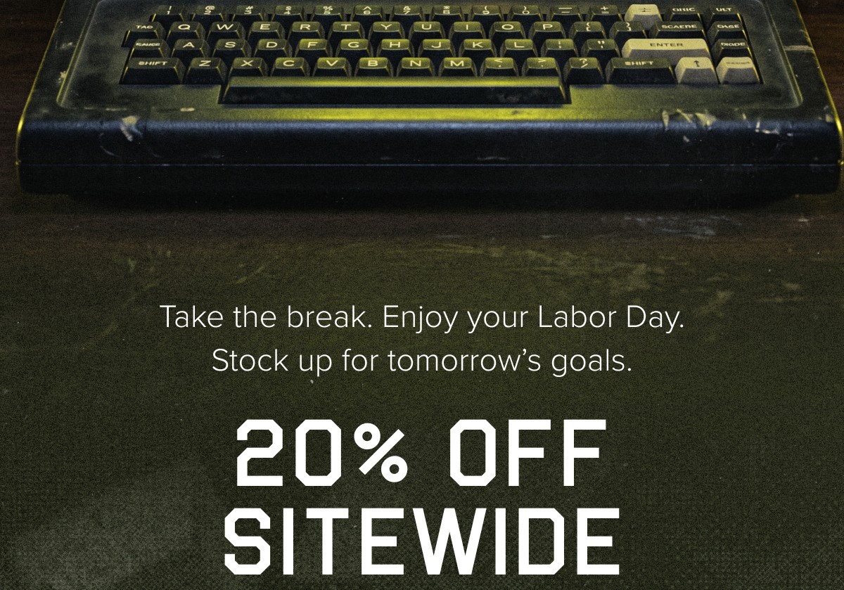 20% OFF SITEWIDE