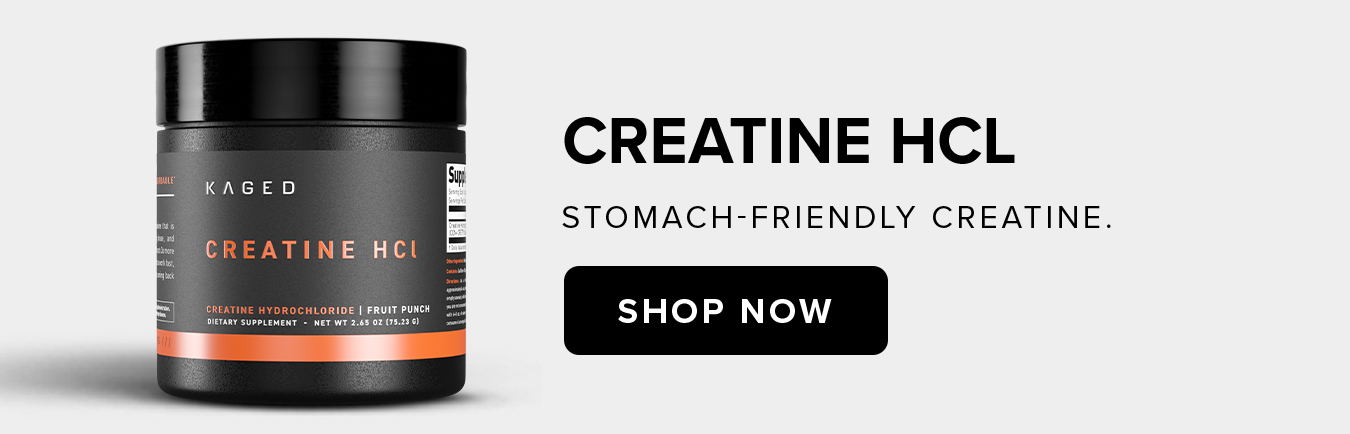 Creatine HCl Stomach-friendly creatine.