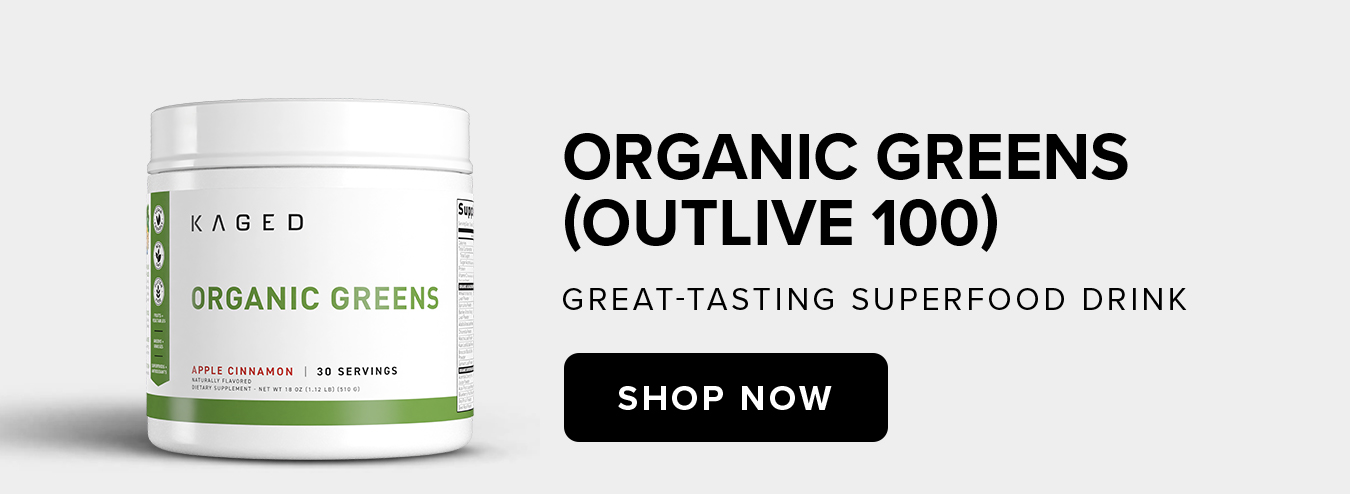 Organic Greens  (Outlive 100) Great-Tasting Superfood Drink