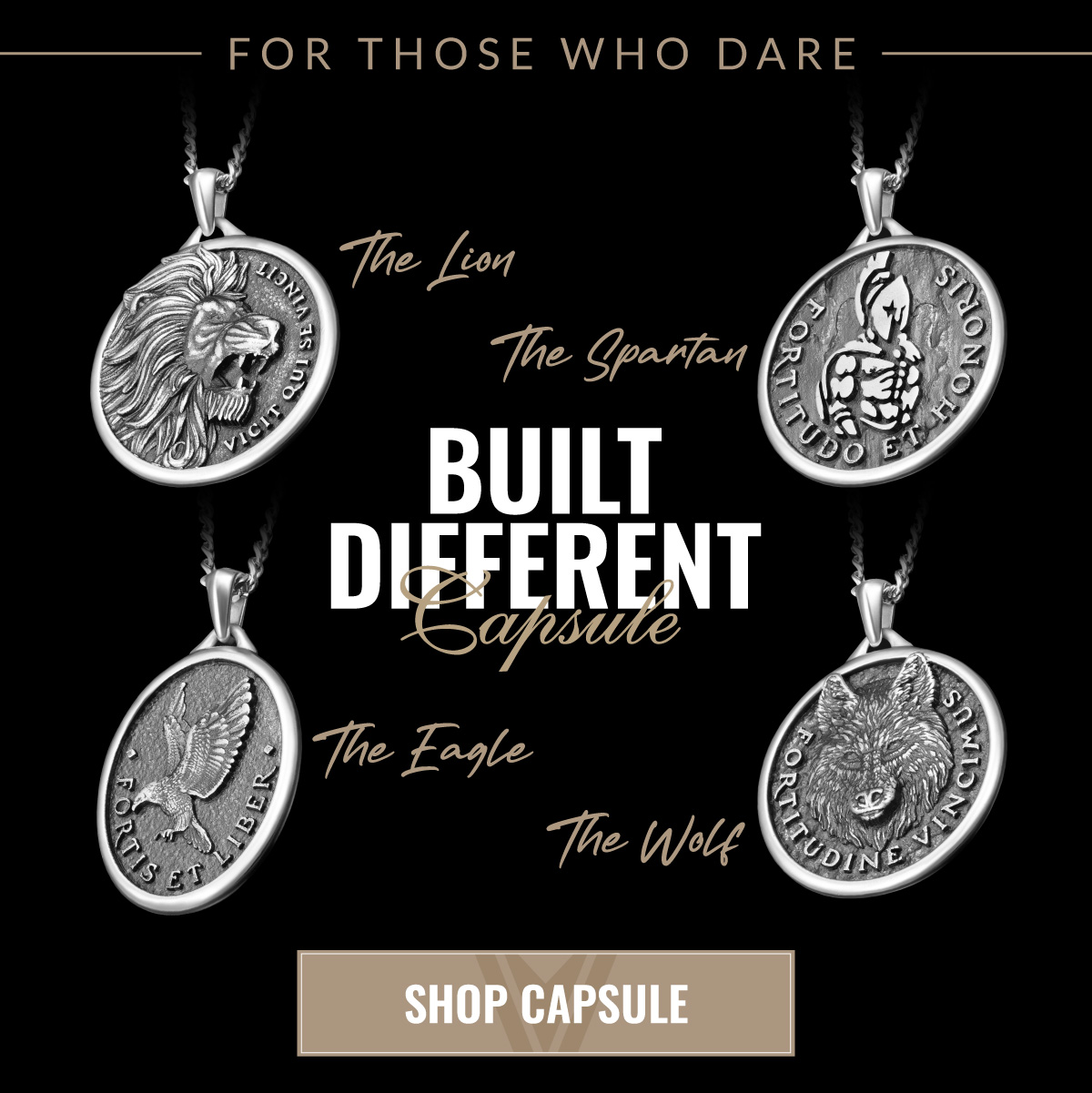 Engrave Your Built Different Pendant