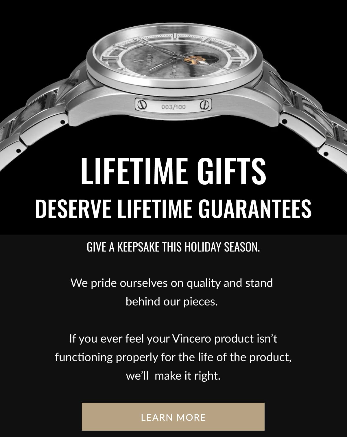 Lifetime Gifts Deserve Lifetime Guarantees