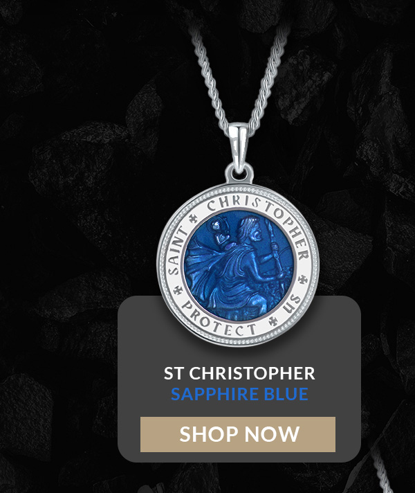 ST CHRISTOPHER SAPPHIRE BLUE SHOP NOW