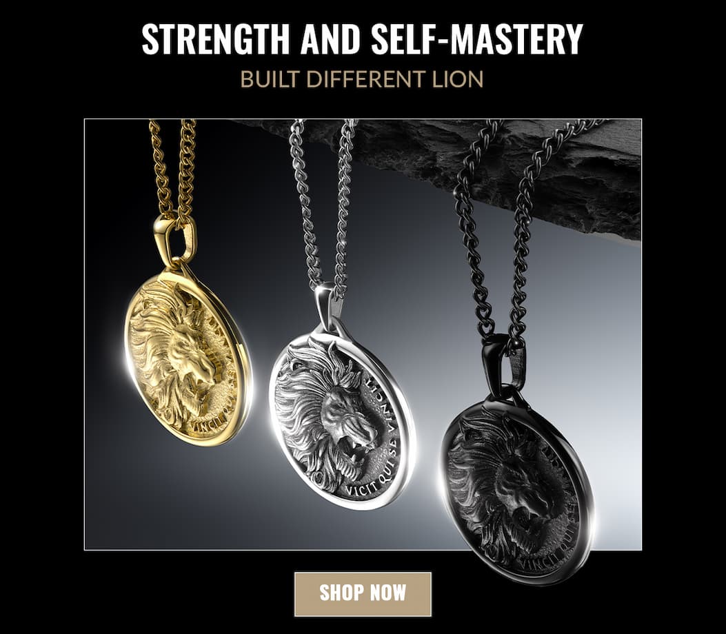STRENGTH AND SELF-MASTERY BUILT DIFFERENT LION SHOP NOW
