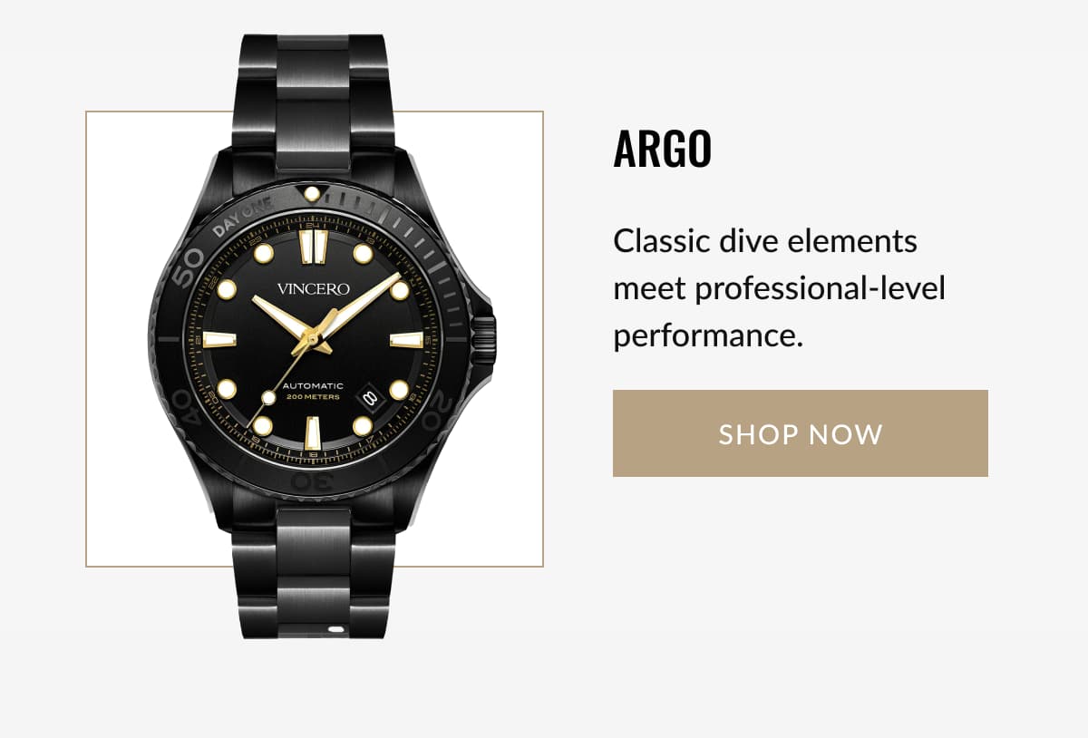 ARGO Classic dive elements meet professional-level performance.