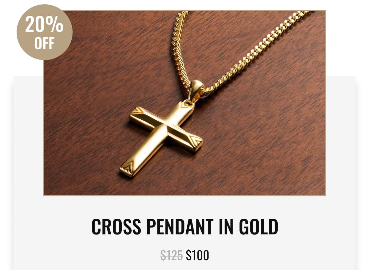 Cross Pendant in Gold