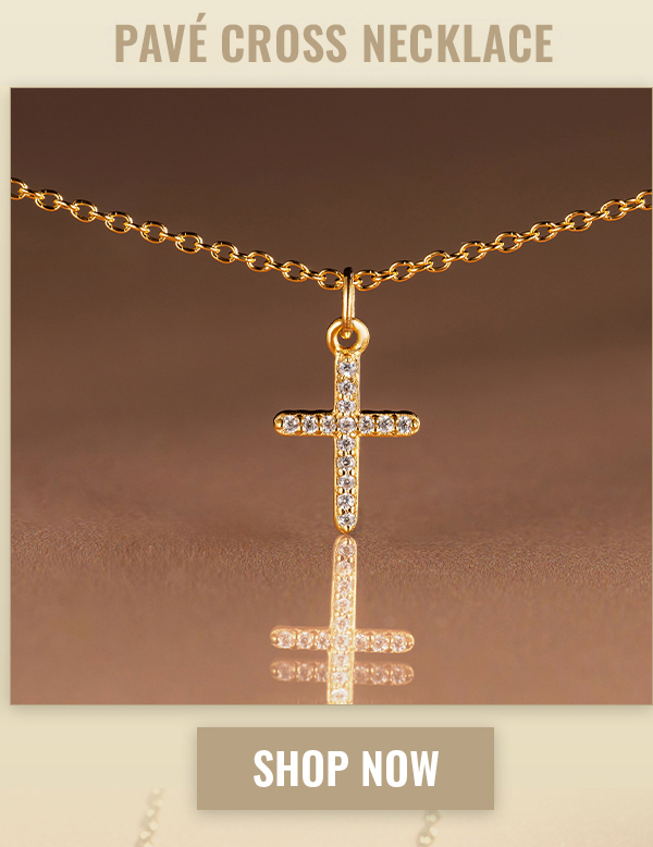 Pave Cross Necklace Shop Now