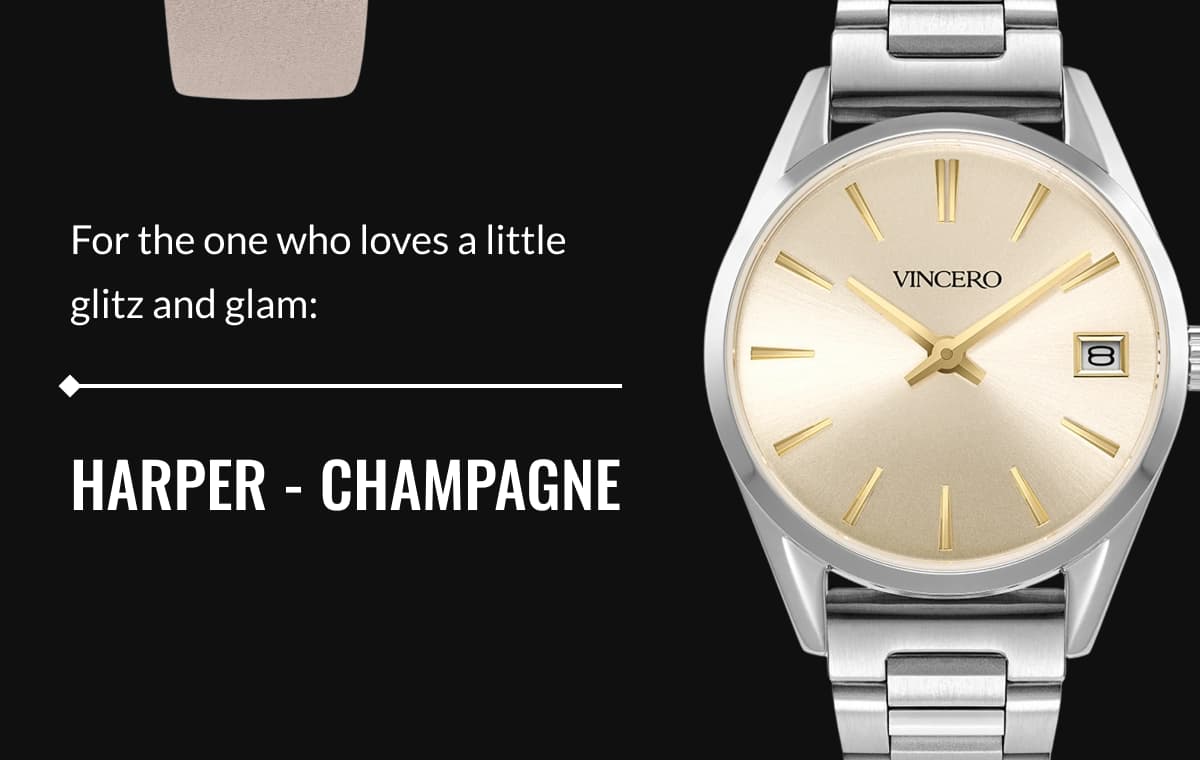 For the one who loves a little glitz and glam: HARPER - CHAMPAGNE