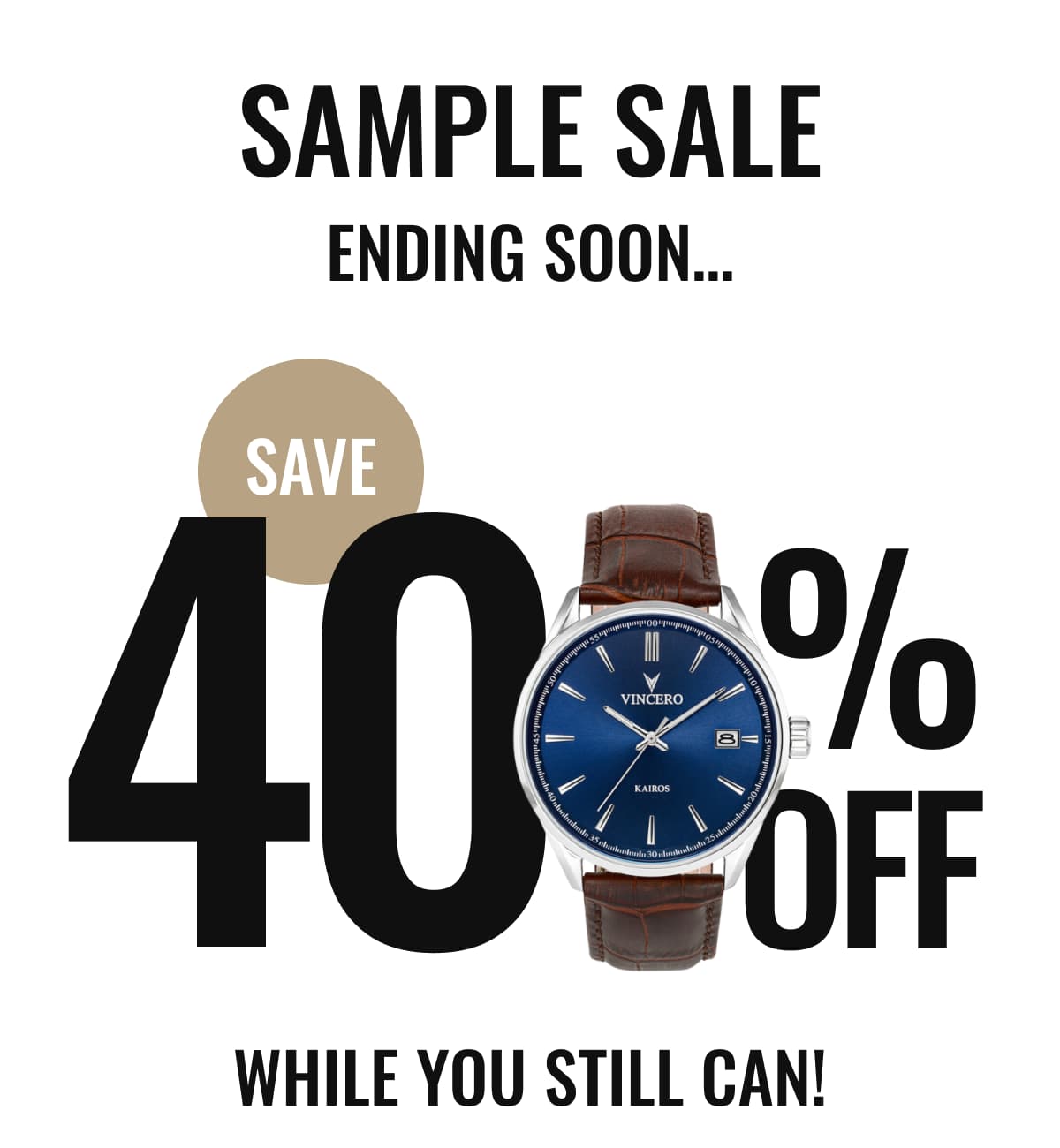 Sample Sale:  ENDING SOON Save 40% while you still can!