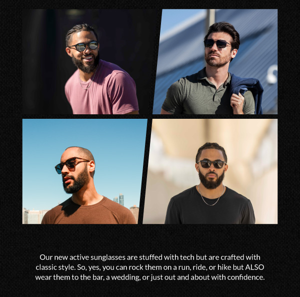 new active sunglasses stuffed with tech and crafted for style