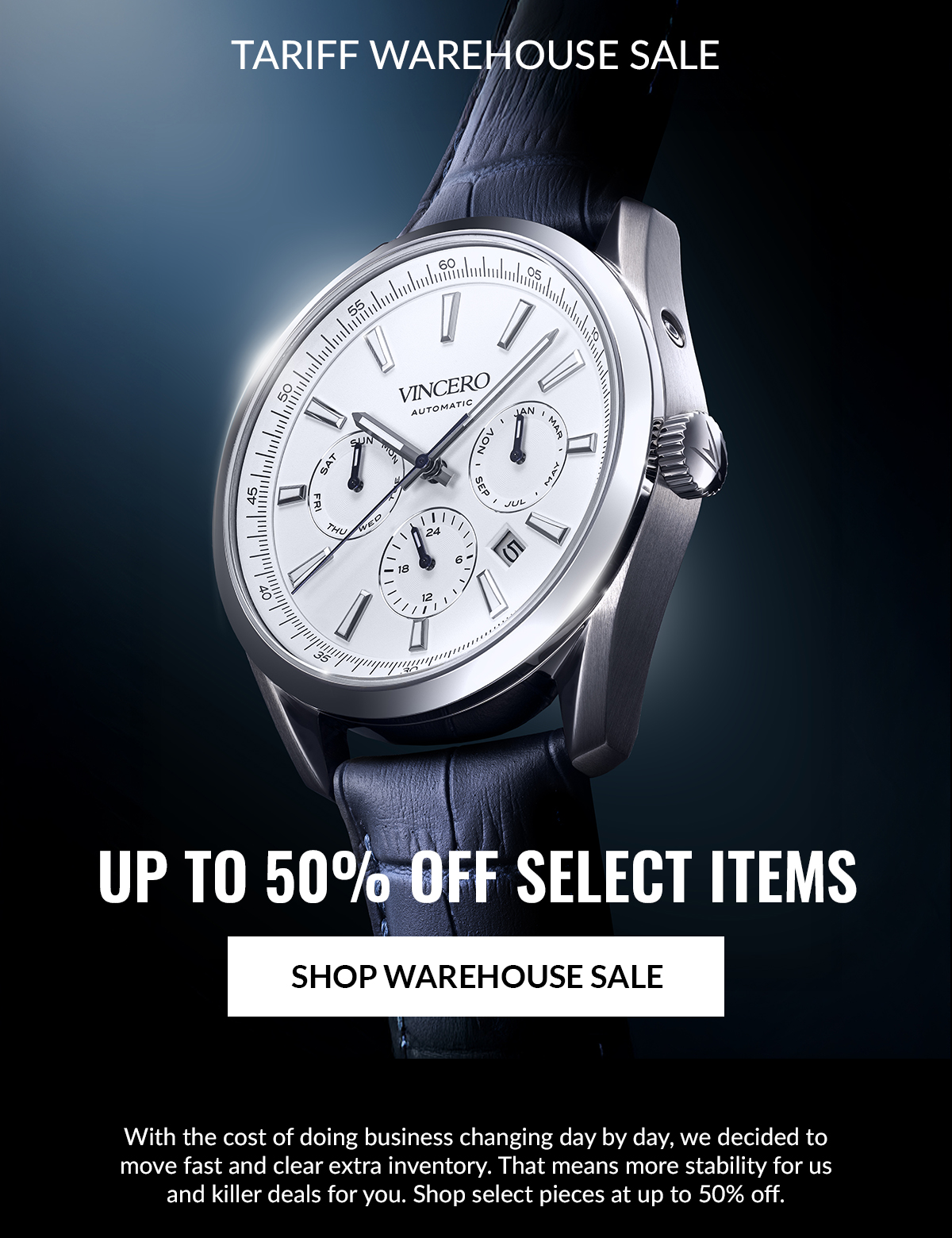 Tariff Warehouse Sale