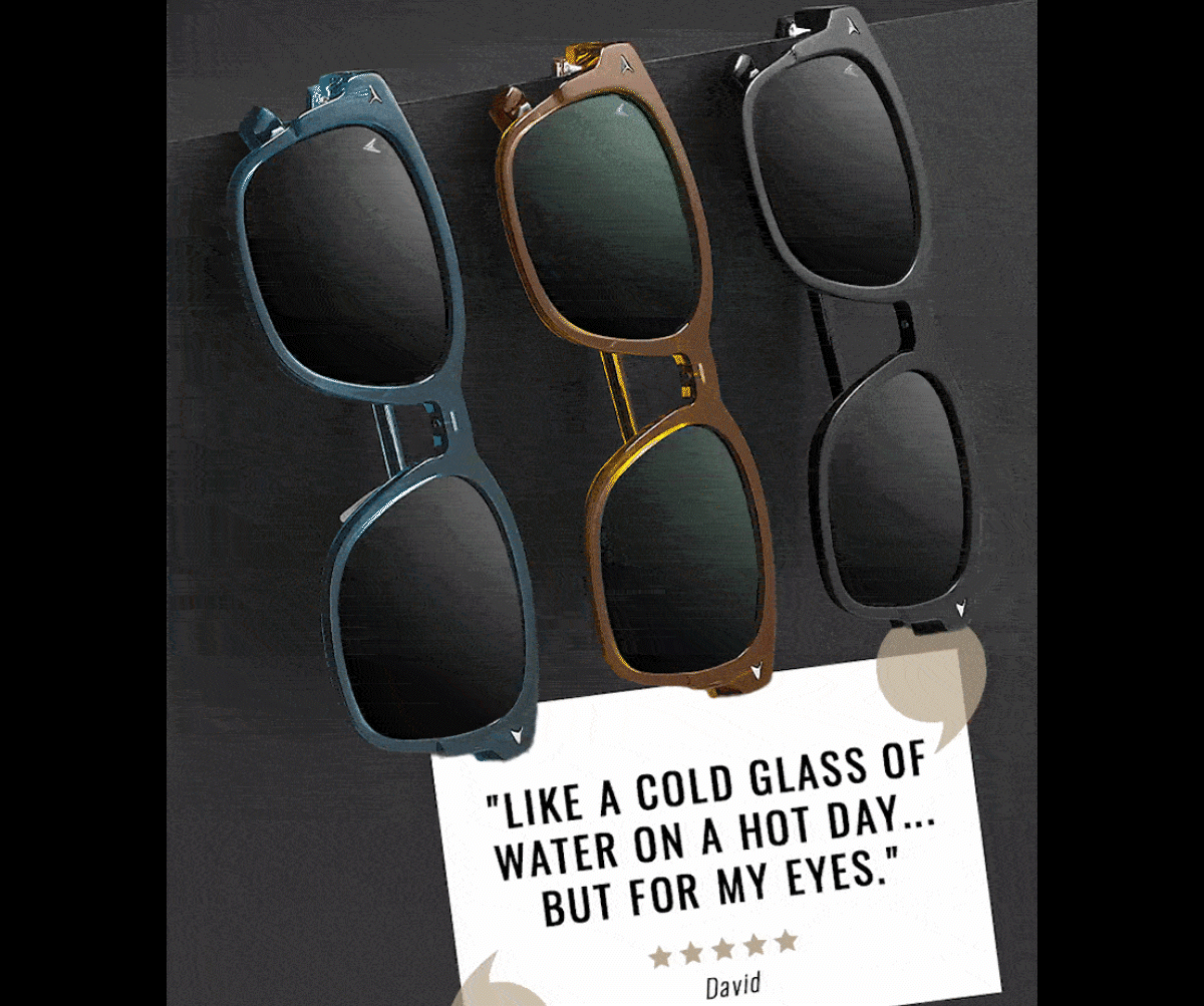 Slide show of sunglasses