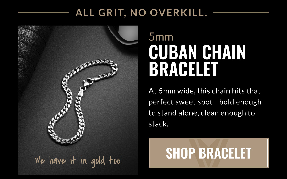 5MM Cuban Chain Bracelet