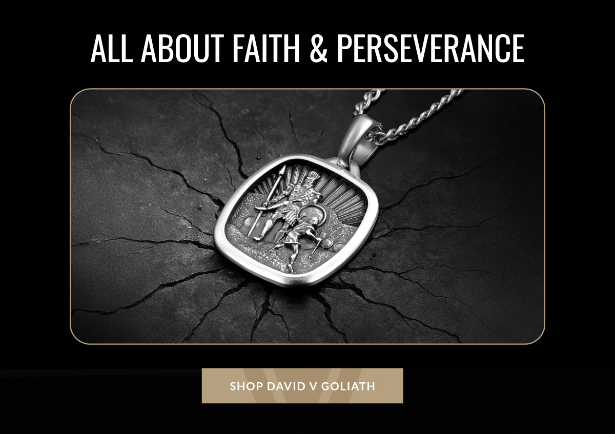 All about Faith & Perseverance Shop David V Goliath