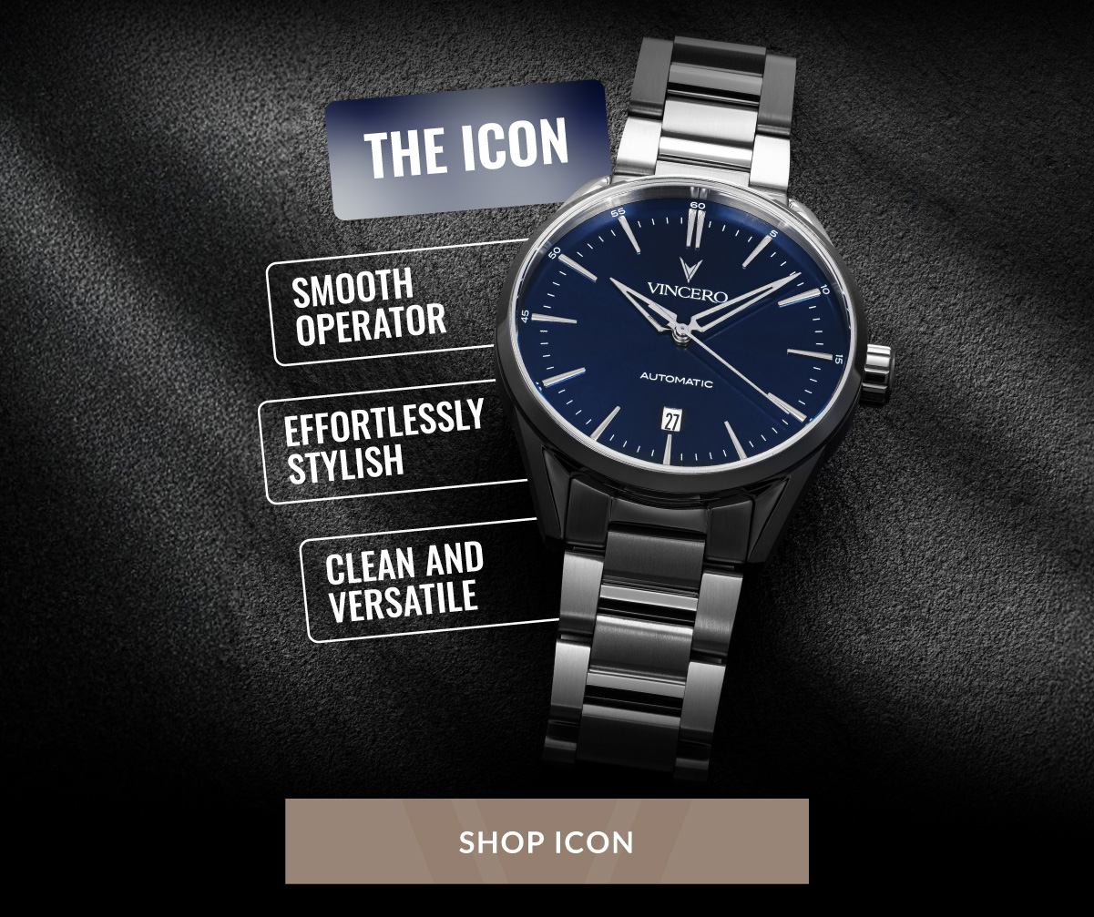 The Icon Automatic Silver/Blue