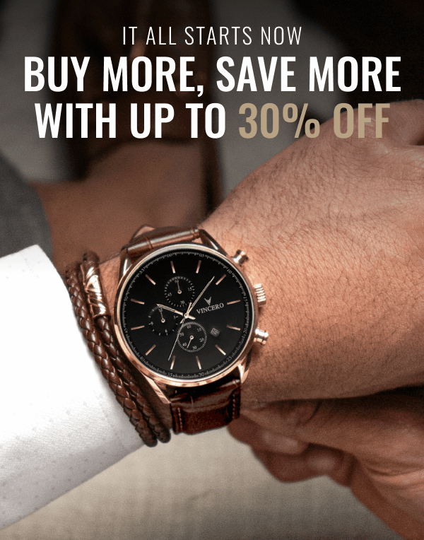 It All Starts Now! Buy more, save more with up to 30% OFF.