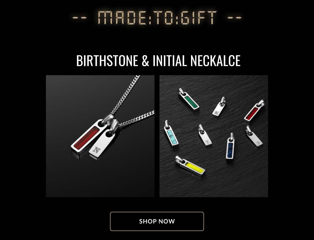 Made to Gift Birthstone & Initial Necklace Shop Now