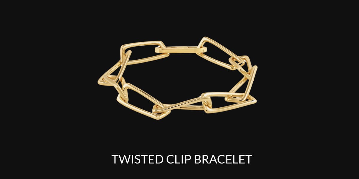 TWISTED CLIP BRACELET