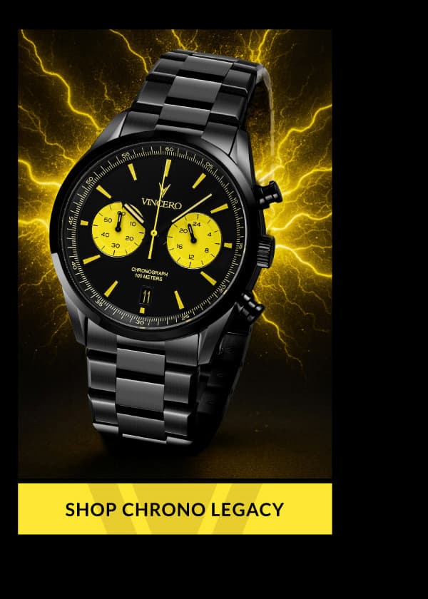 The Chrono Killswitch Limited Edition. Black and yellow watch.
