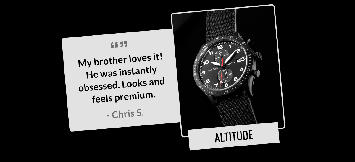 "My brother loves it! He was instantly obsessed. Looks and feels premium." - Chris S. ALTITUDE