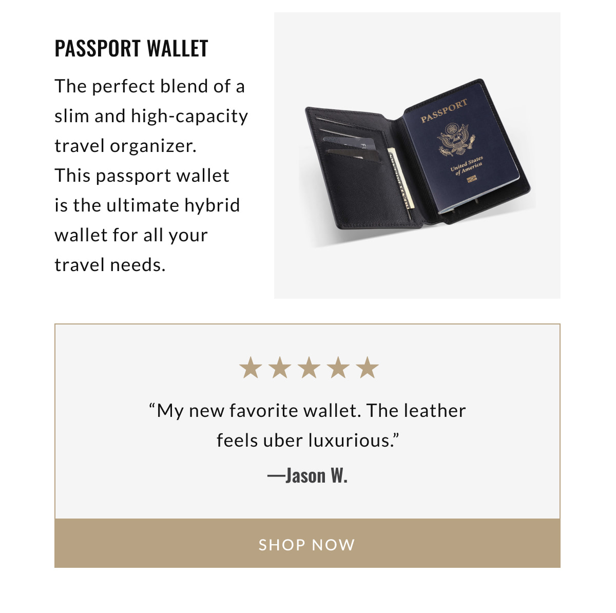 THE PASSPORT WALLET | SHOP NOW