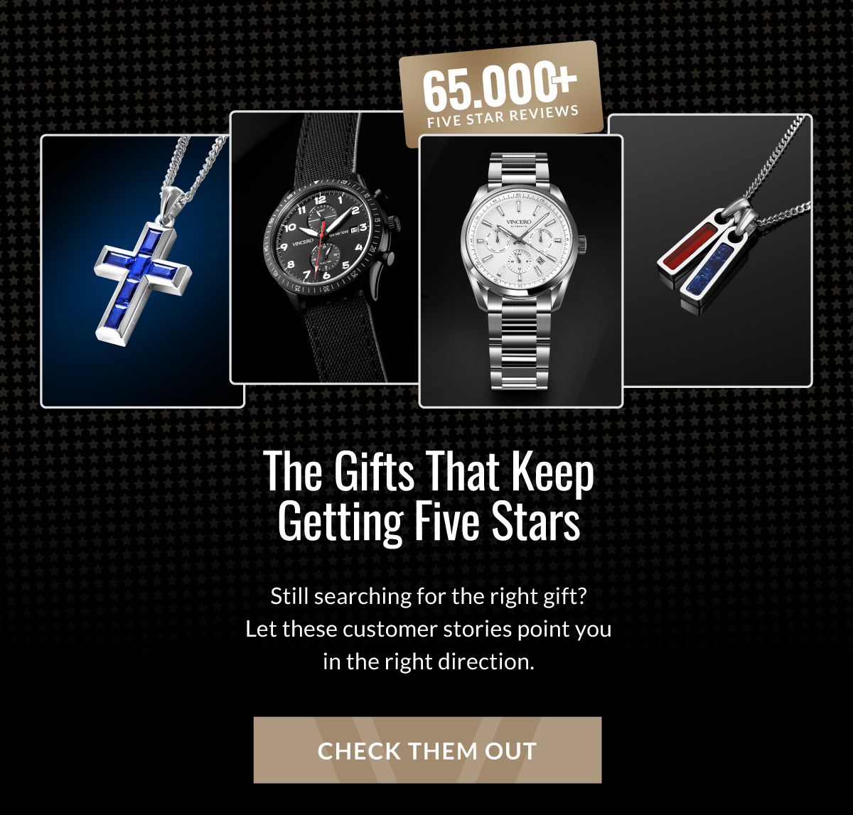 65000+ FIVE STAR REVIEWS The Gifts That Keep Getting Five Stars Still searching for the right gift? Let these customer stories point you in the right direction. CHECK THEM OUT