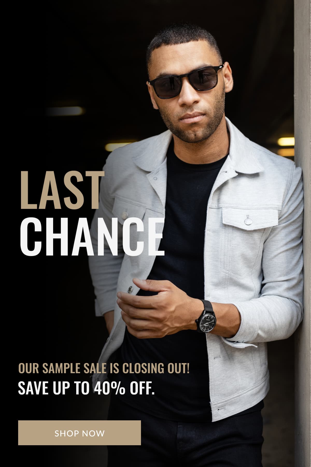 Last chance - our sample sale is closing out
