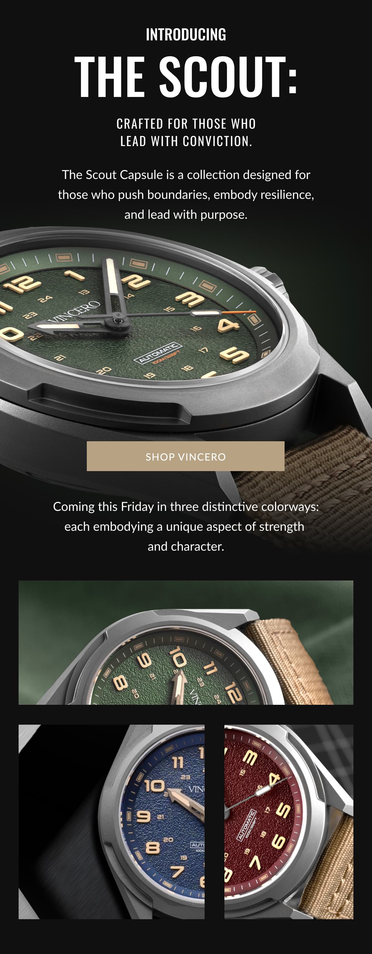 Introducing the Scout: Crafted for those who lead with conviction.