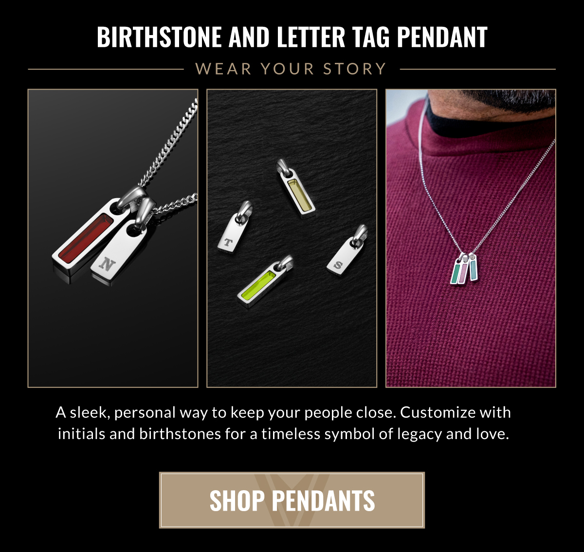 Shop this Birth stone pendant