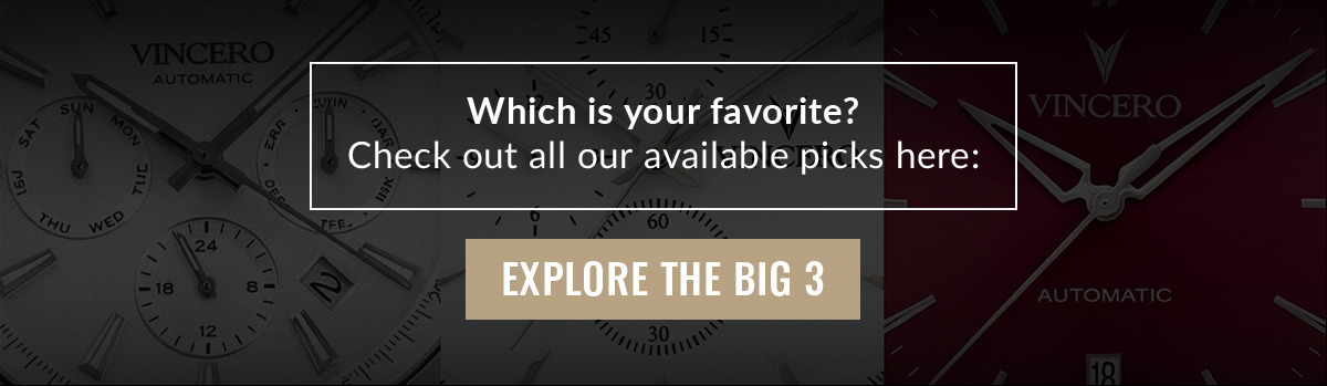 Which is your favorite? Check out all our available picks here: EXPLORE THE BIG 3