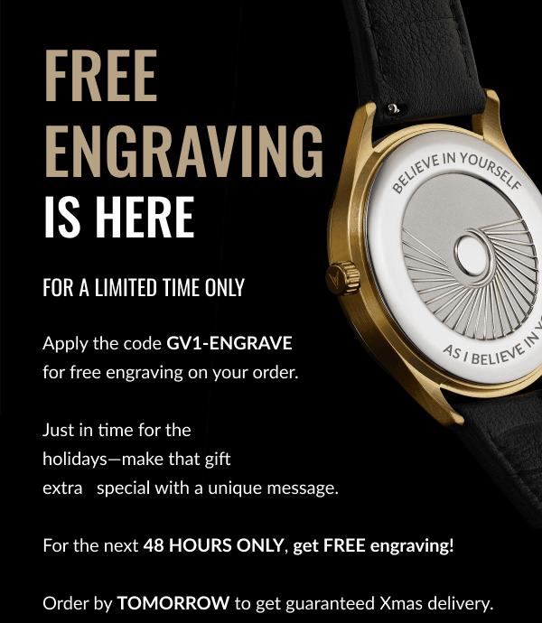 FREE  ENGRAVING IS HERE
