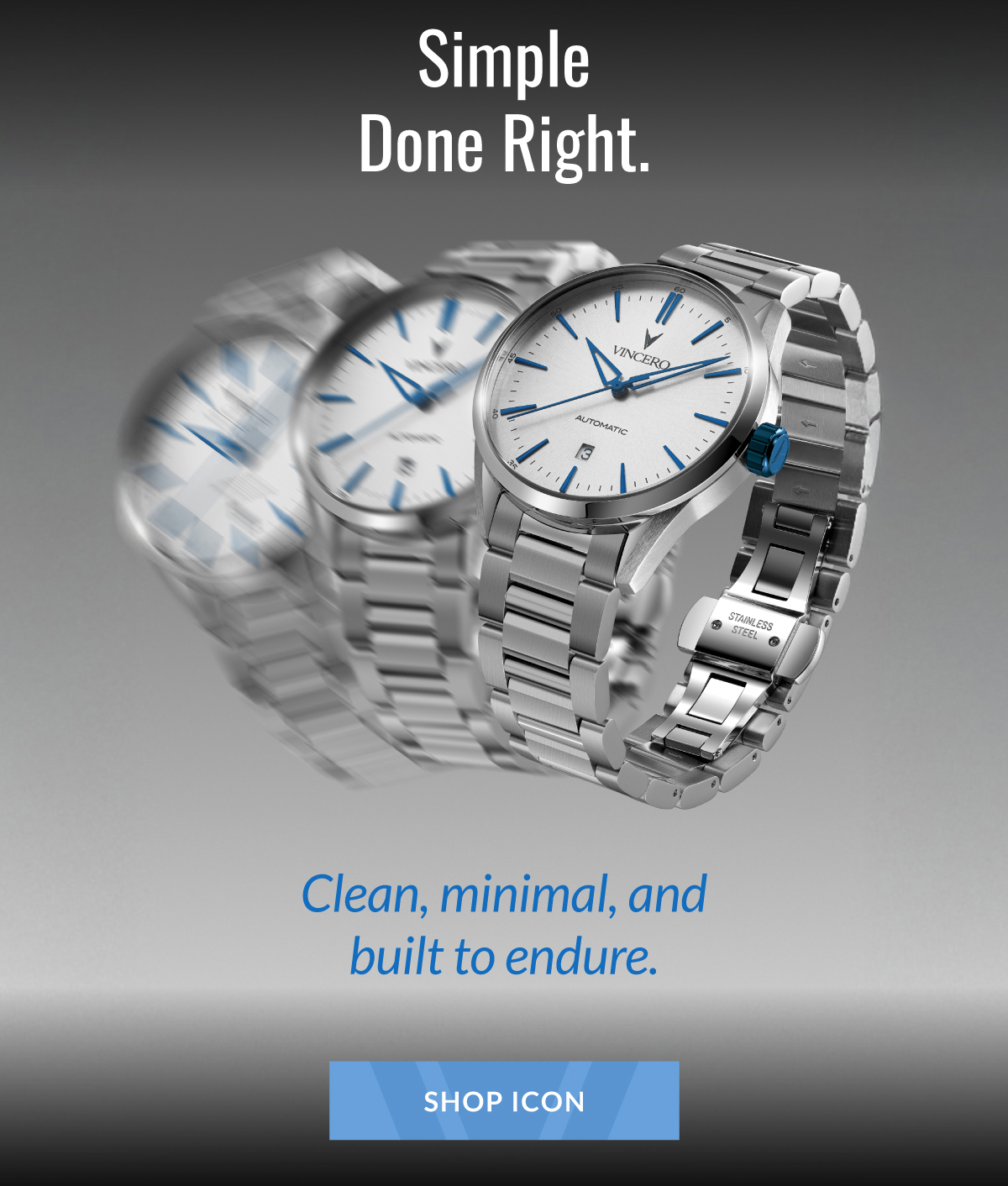 Simple Done Right. Clean, minimal, and built to endure. SHOP ICON