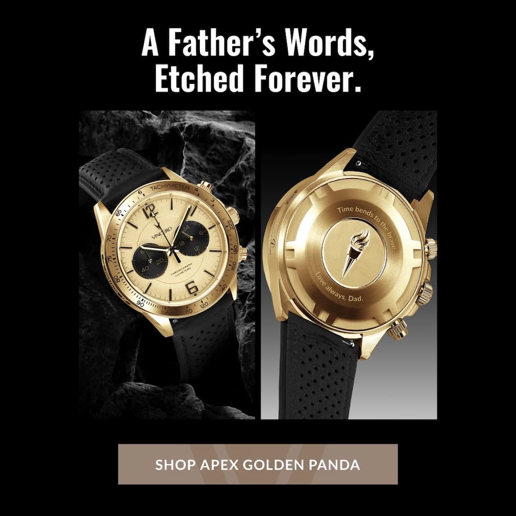A Father's Words, Etched Forever. Shop Apex Golden Panda