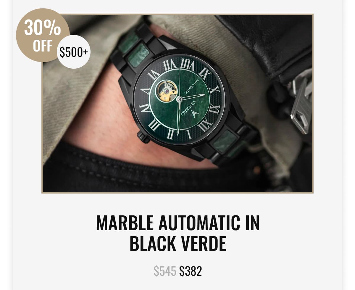 Marble Automatic in Black Verd