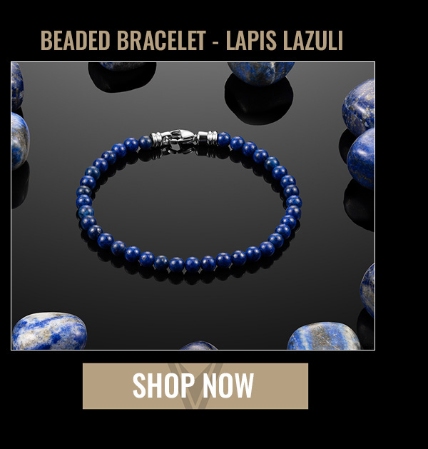 BEADED BRACELET - LAPIS LAZULI SHOP NOW