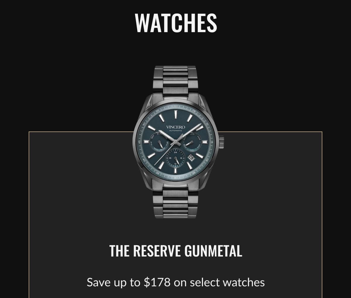 THE RESERVE GUNMETAL