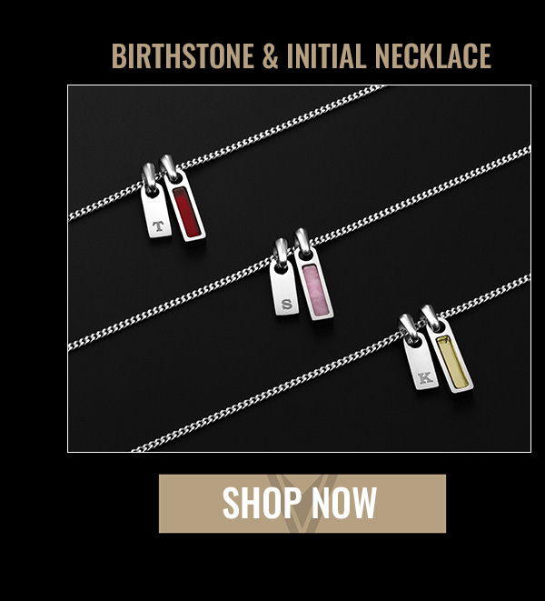 BIRTHSTONE & INITIAL NECKLACE SHOP NOW