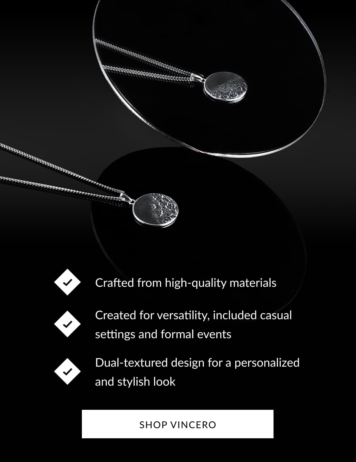 • Crafted from high-quality materials • Created for versatility, included casual settings and formal events • Dual-textured design for a personalized and stylish look