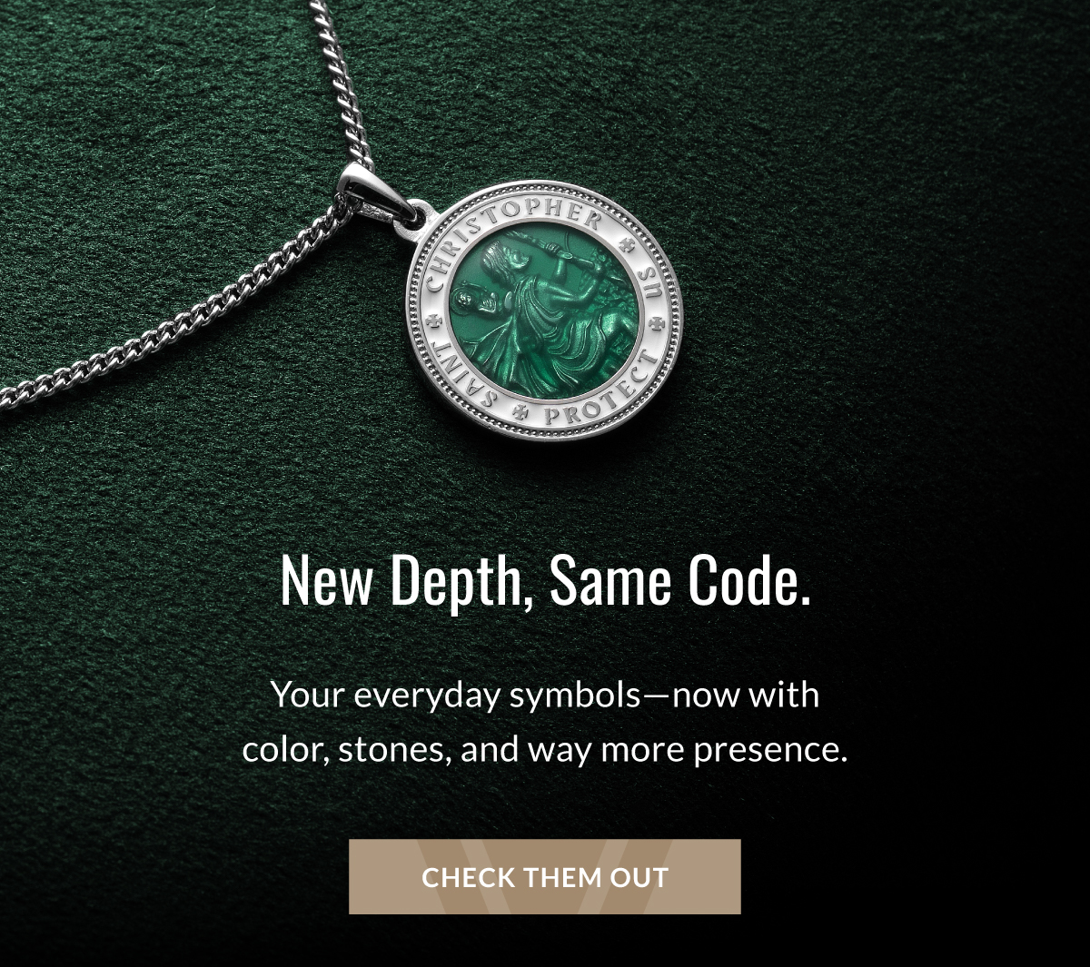 New Depth, Same Code. Your everyday symbols - now with color, stones, and way more presence. CHECK THEM OUT