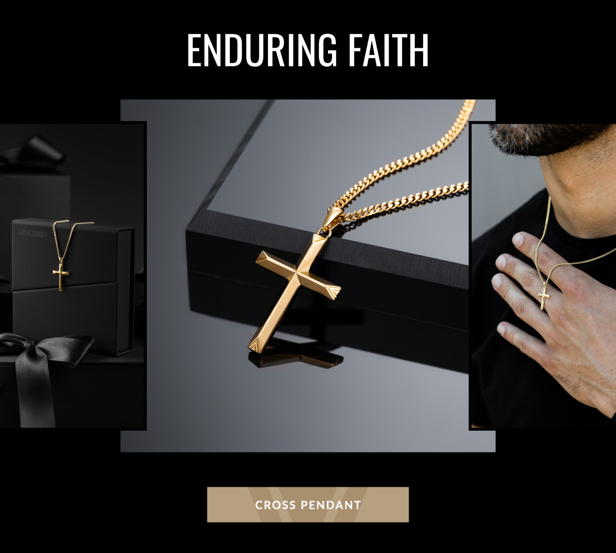 ENDURING FAITH CROSS PENDANT