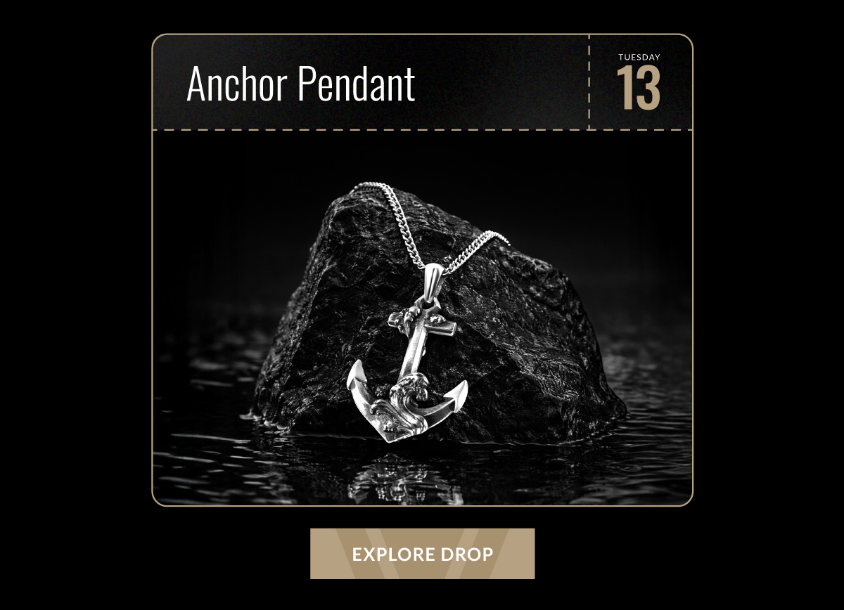 Anchor Pendant Explore Drop