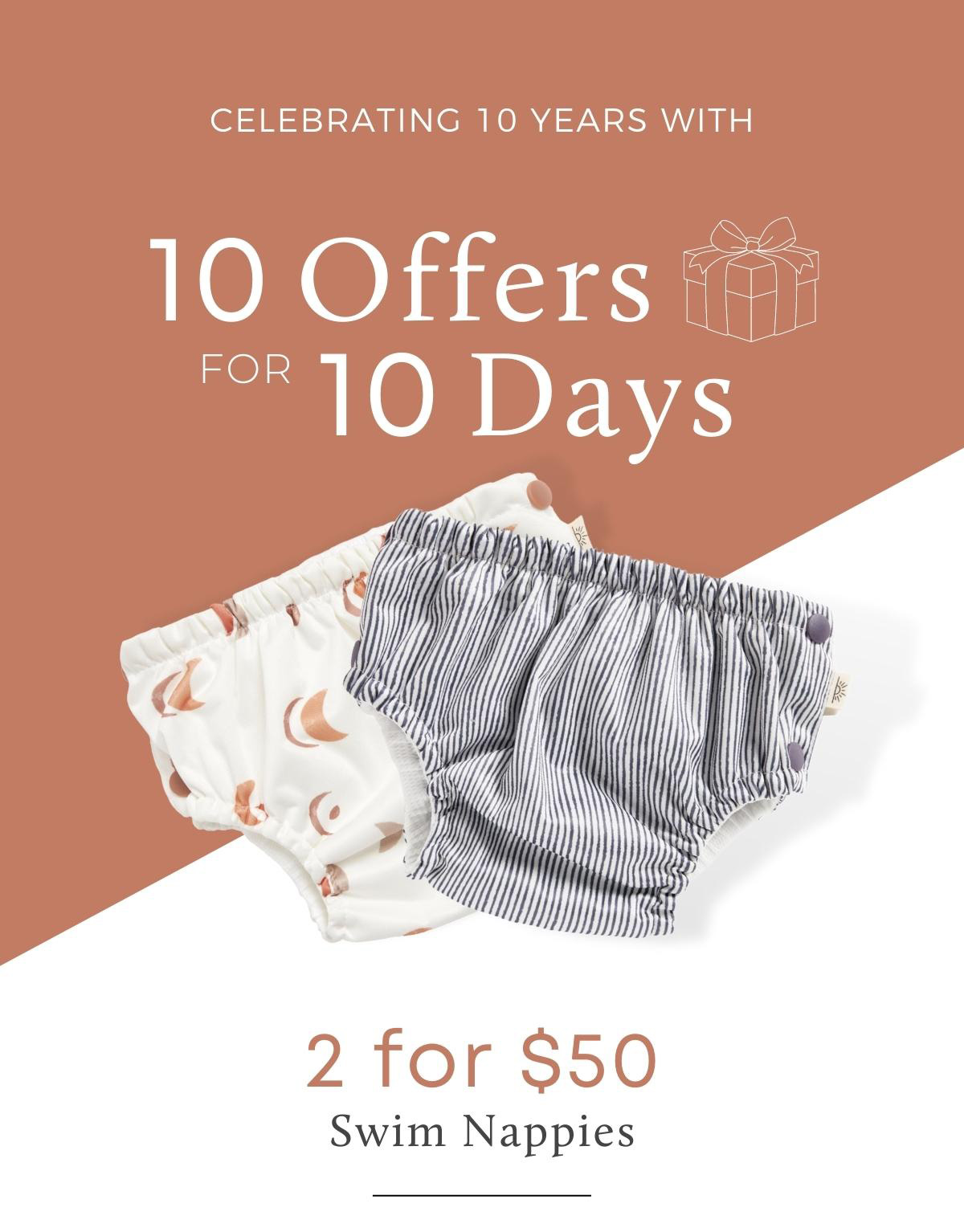 Dive into 2 for 50 Swim Nappies EcoNaps Modern Cloth Nappies
